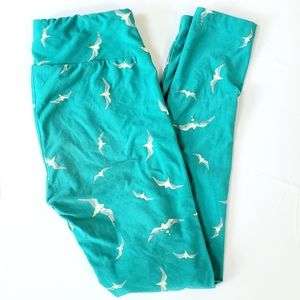 LuLaRoE One Size Seagull Leggings Teal
